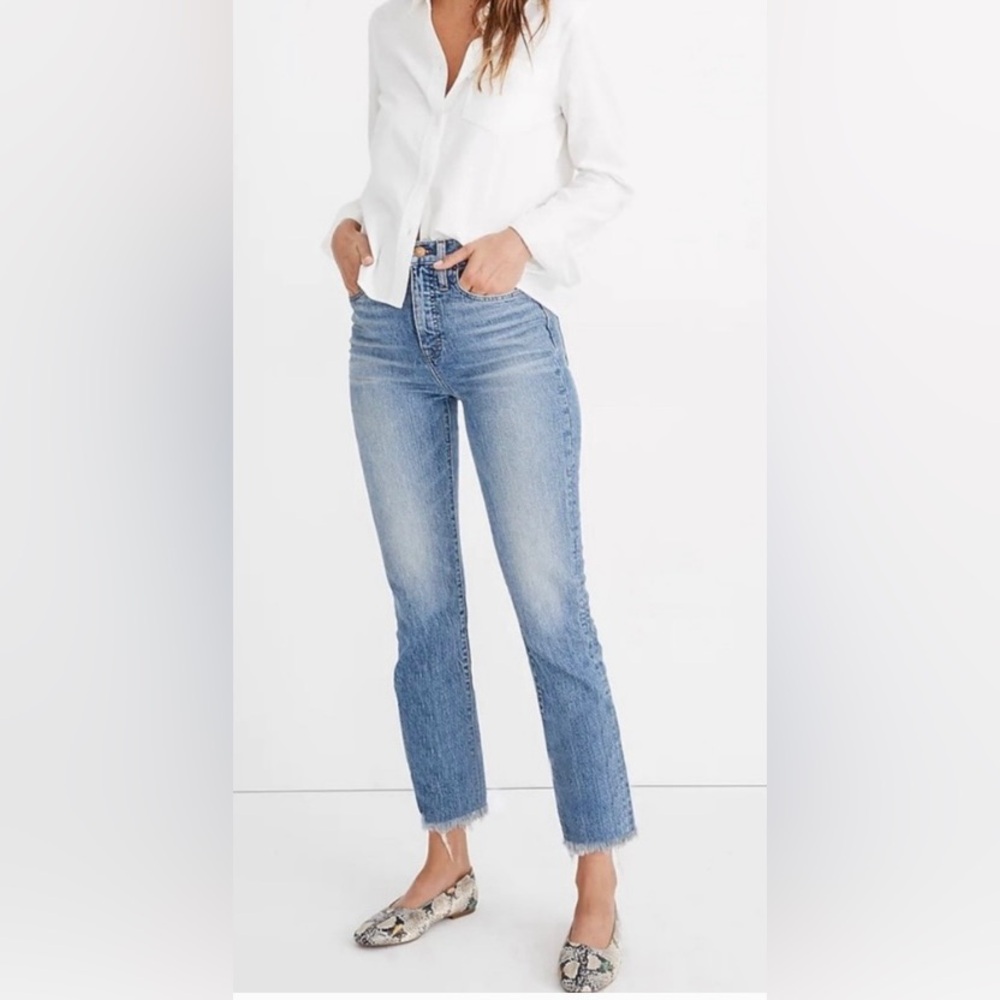 Madewell The Perfect Vintage Raw Hem Jeans